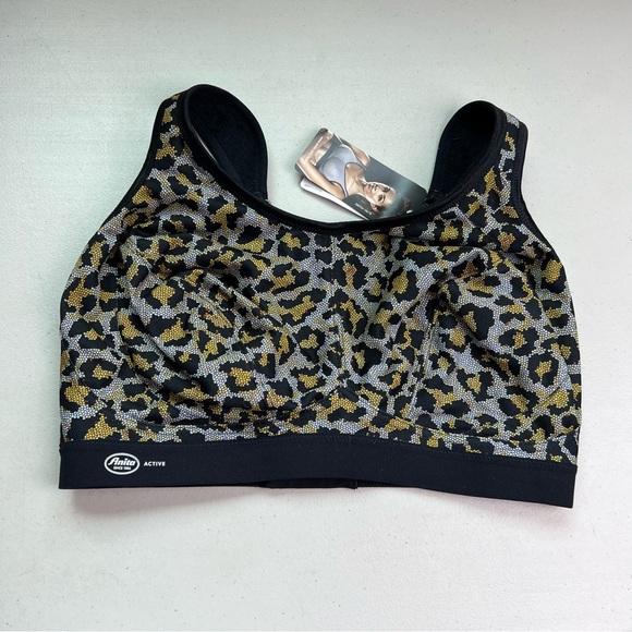 Anita NWT Extreme Control 36H Mosaic Leopard Print Sports Bra - Picture 6 of 13